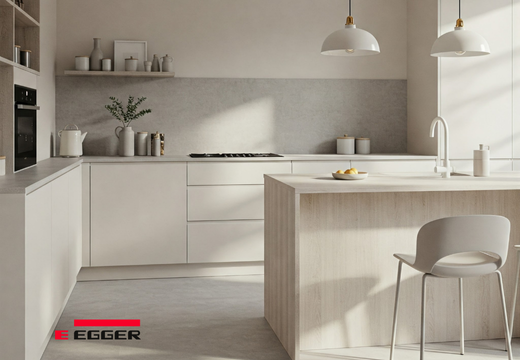 Classic Shaker in white oak — modern frameless kitchen