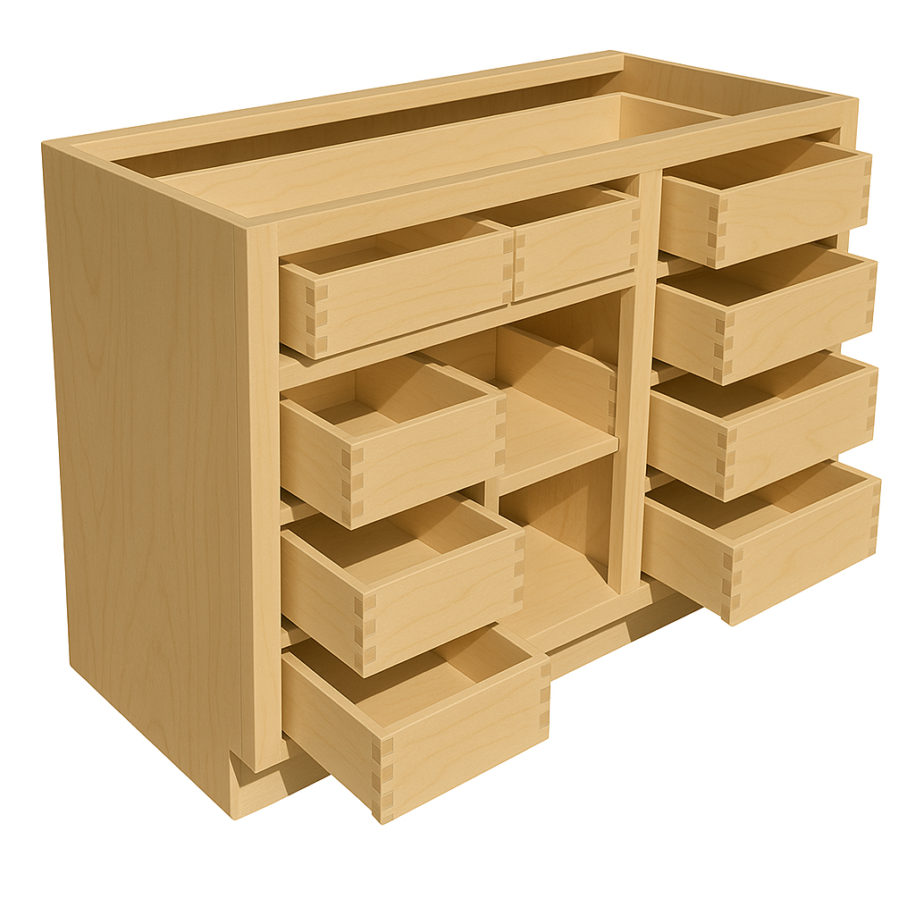 Vanity – 24" Fixed Drawer in Maple