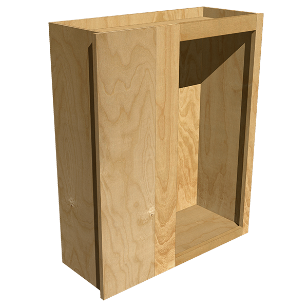 Upper Blind Corner Cabinets in Cherry