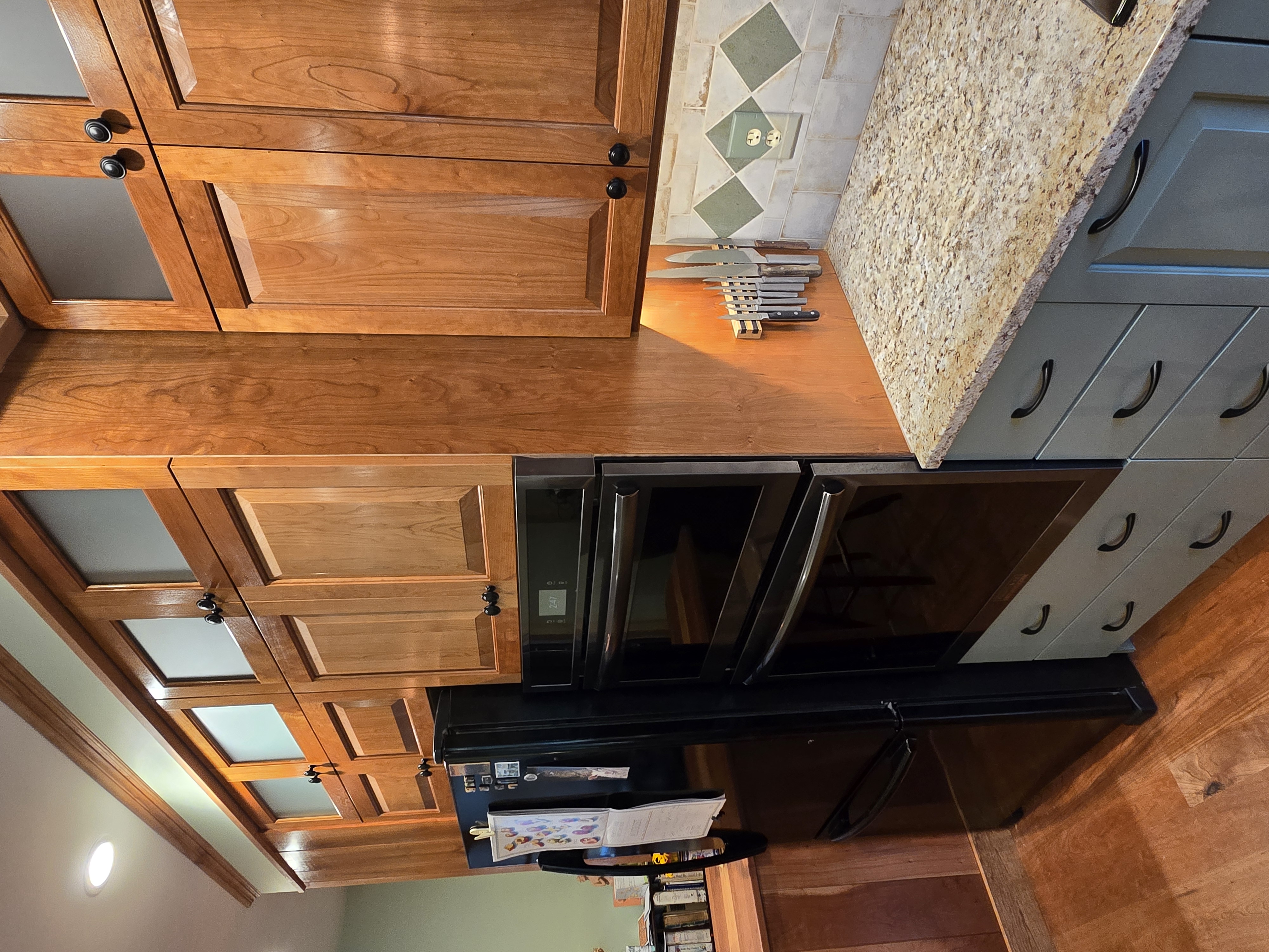 Revere 3/4 unfinished Cherry Select raised panel cabinet doors in traditional kitchen remodel