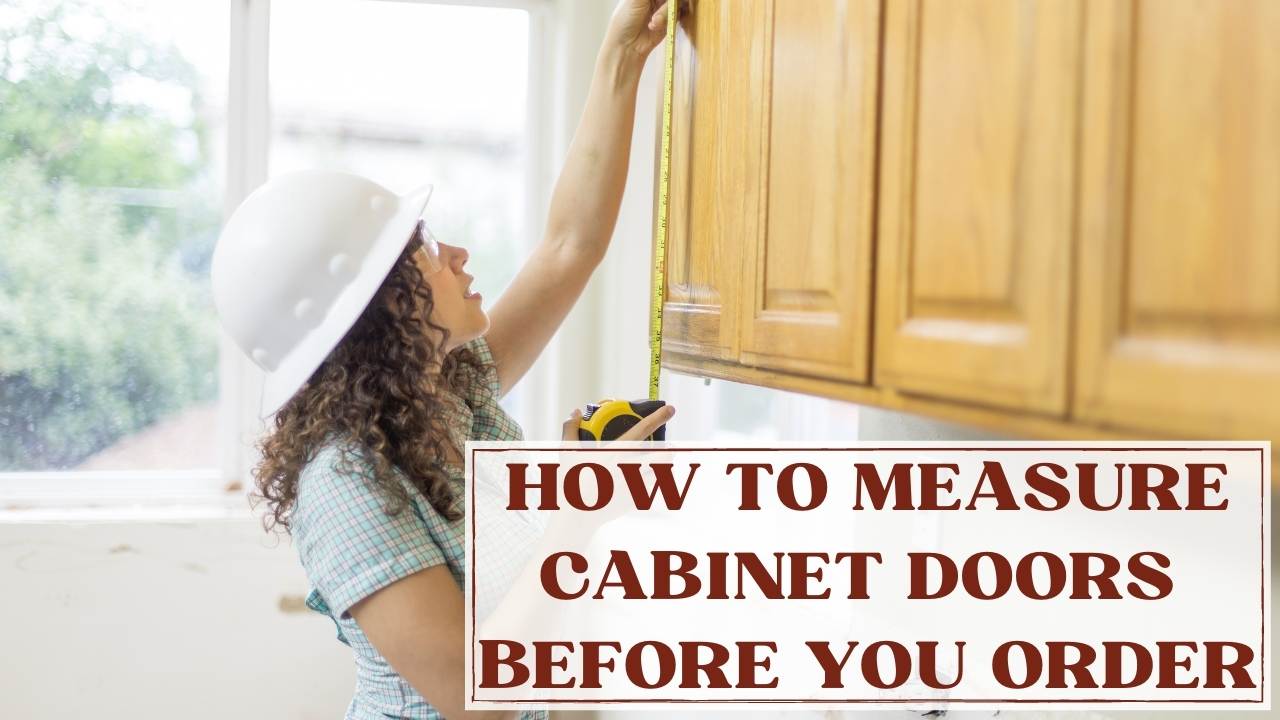 measuring kitchen cabinet door