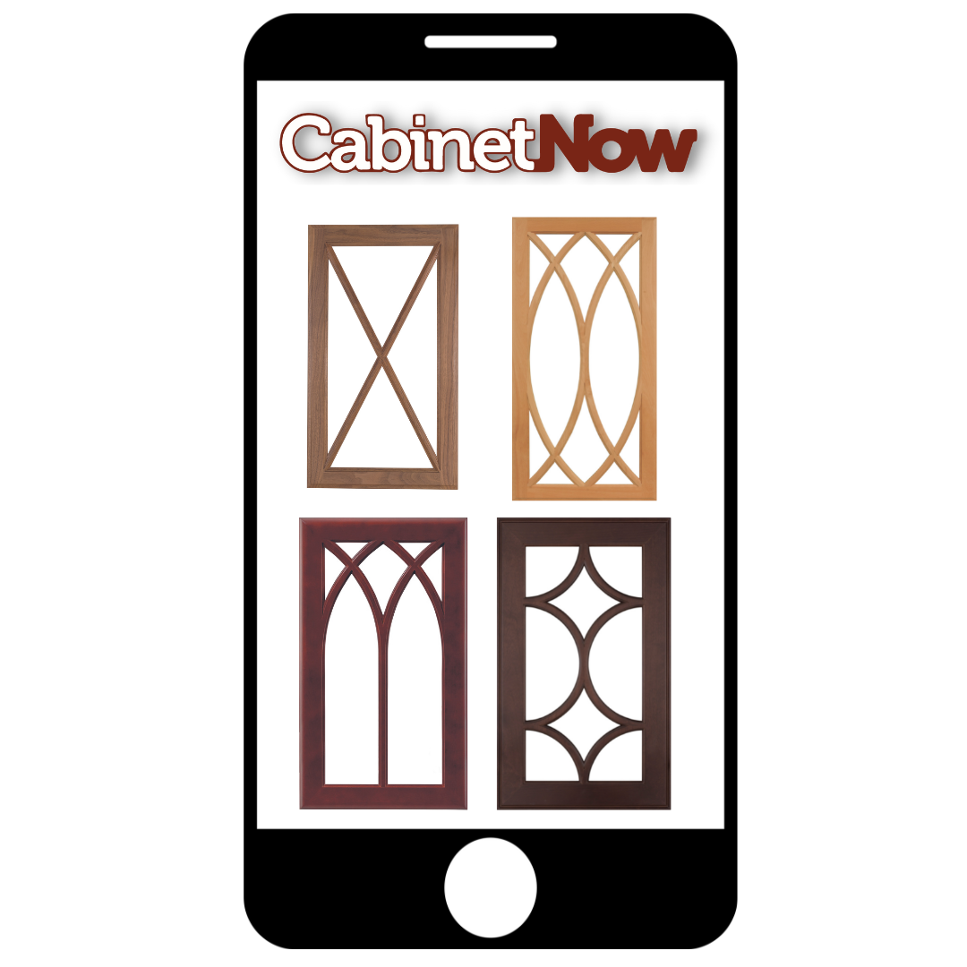 Browsing Cabinet Doors on Mobile a graphic of a cell phone