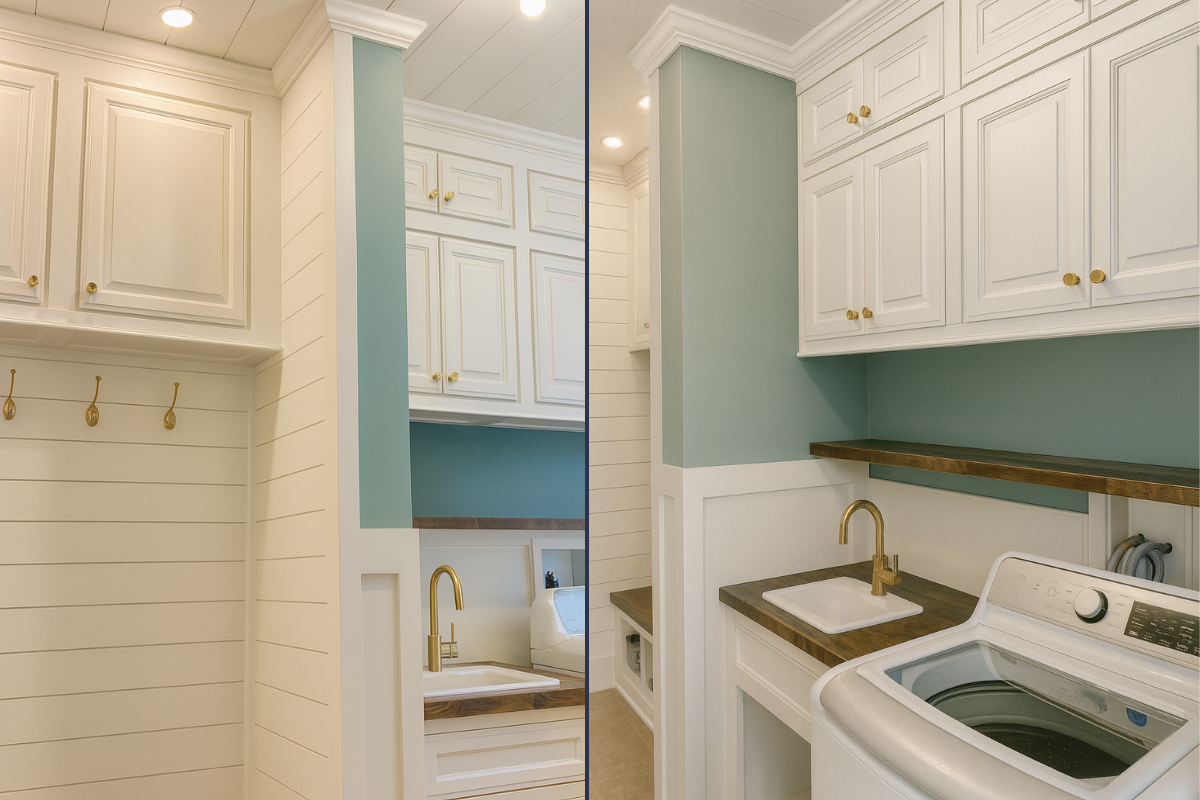 This Illinois DIYer Builds Custom Laundry Built-Ins for Under $1,100 ...