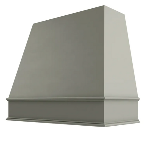 Painted Tapered Hood Classic Trim - Cabinet Now