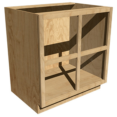4 Equal Opening Drawer Base - Maple