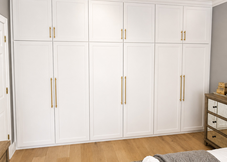 Customer kitchen with custom cabinet doors