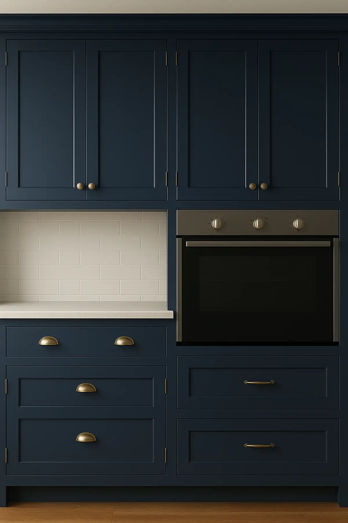 Navy Blue Inset Kitchen