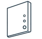 Precise pre-drilled hinge hole options