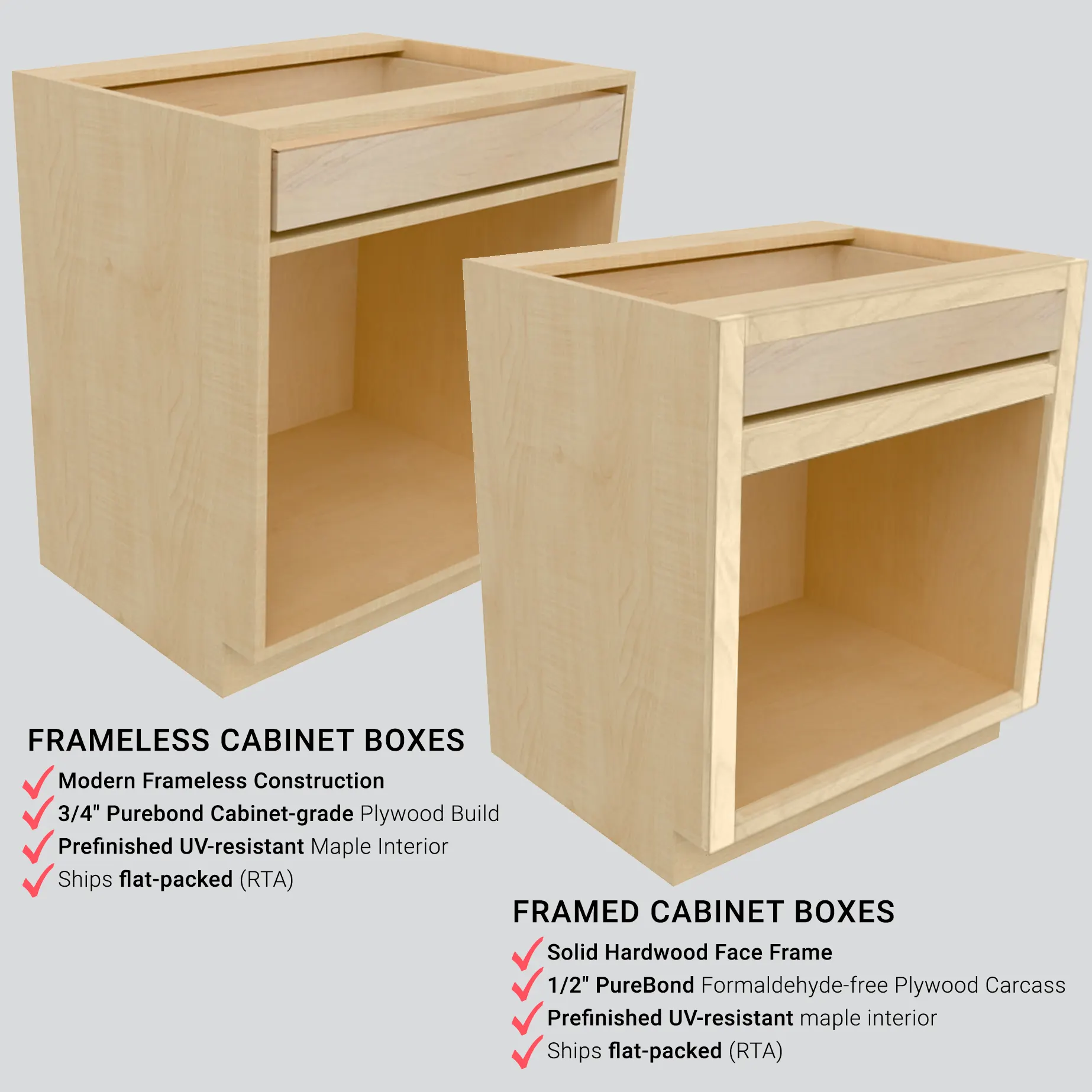 Custom Cabinet Boxes