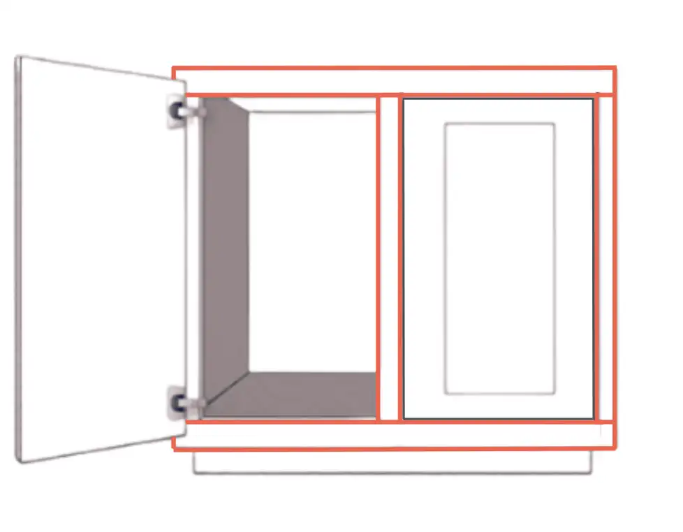 Partial Overlay Framed Cabinets
