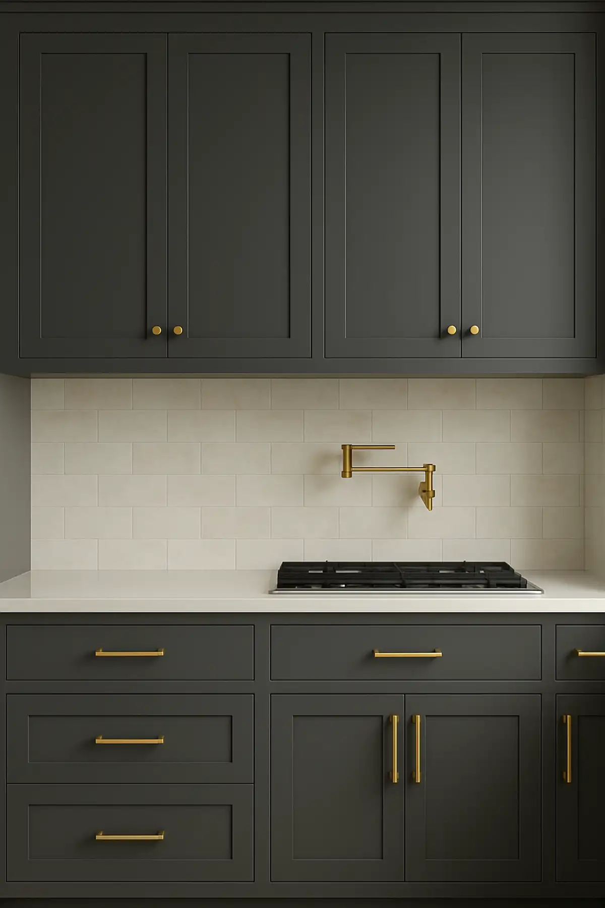 Dark Grey Inset Kitchen