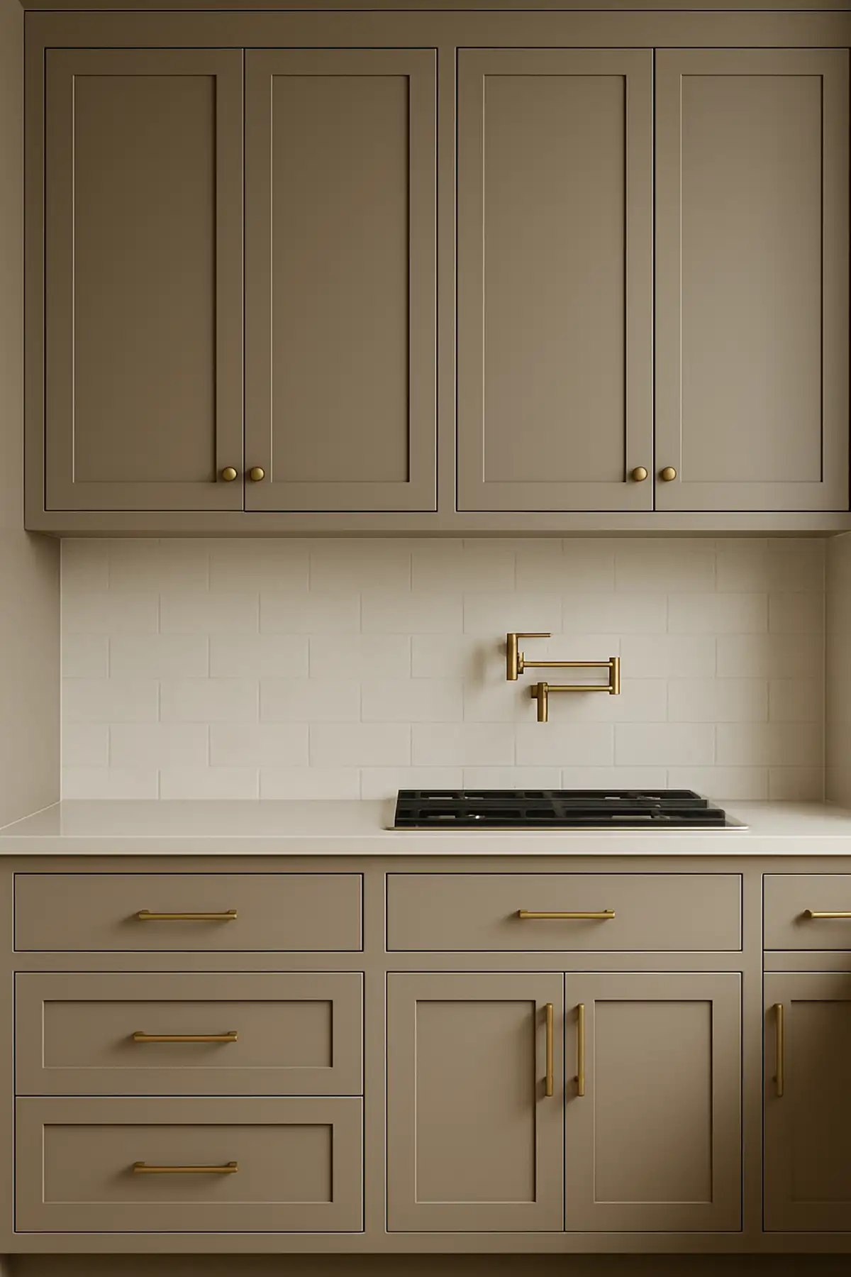 Inset Greige Kitchen