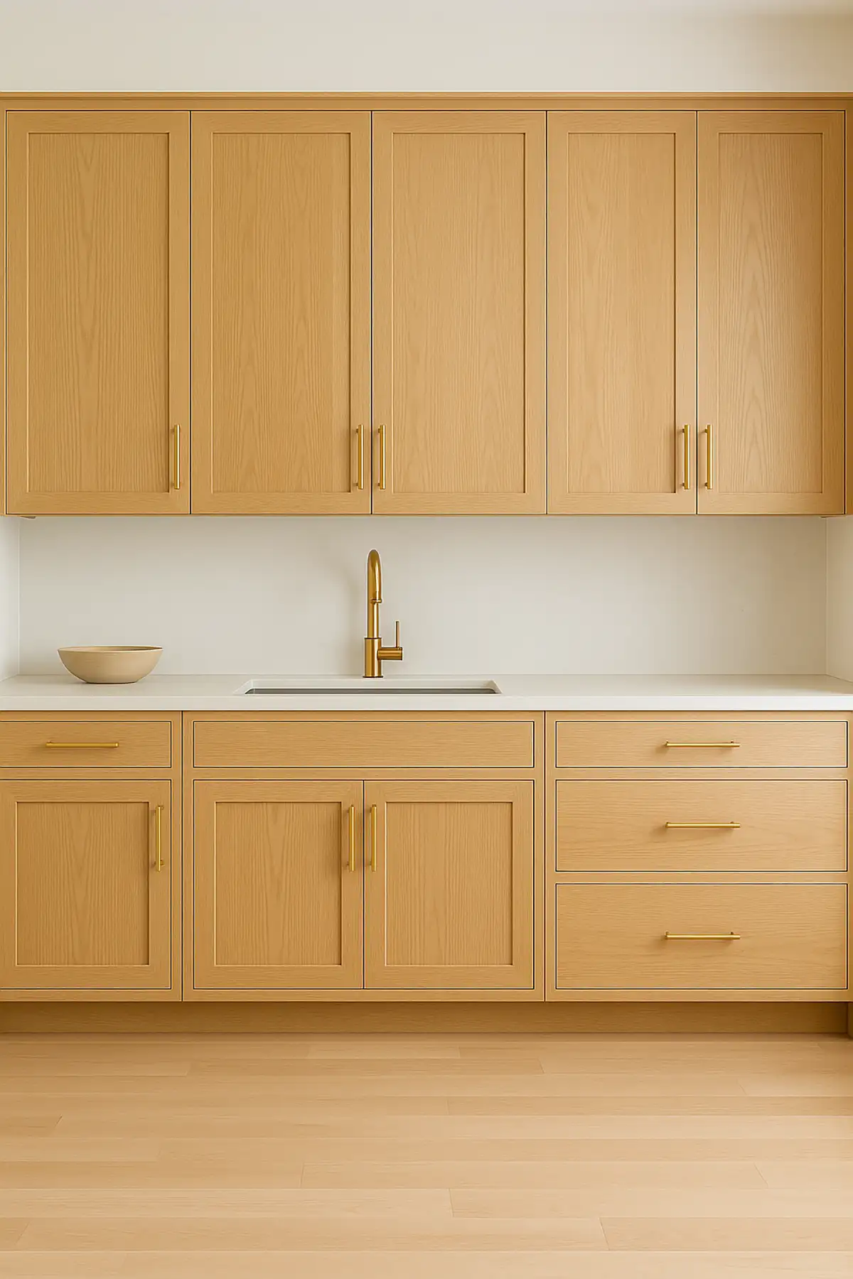 White Oak Inset Kitchen