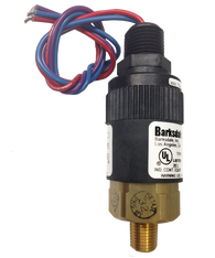 Barksdale Series 96201 Compact Pressure Switch, 190 to 600 PSI, 96201-BB1-T4-V