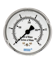 WIKA Type 611.10 Low Pressure Gauge 0-15IWP 9851860