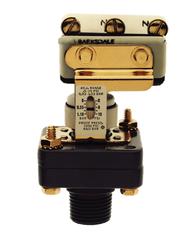 Barksdale Series E1S Dia-Seal Piston Pressure Switch, Stripped, Single Setpoint, 0.5 to 15 PSI, E1S-B15-BR-V