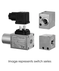 Barksdale Series 8000 Compact Pressure Switch, Single Setpoint, 43 to 2610 PSI, 8AD1-PL2-V-UL
