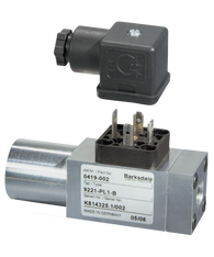 Barksdale Series 9000 Compact Pressure Switch, Single Setpoint, 510 to 5800 PSI, 9AC1TV