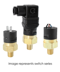 Barksdale Series CSP Compact Pressure Switch, Single Setpoint, 75 PSI Rising Factory Preset CSP2-13-14B-75R