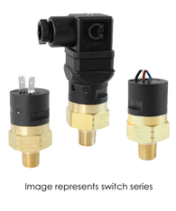 Barksdale Series CSP Compact Pressure Switch, Single Setpoint, 40 PSI Rising Factory Preset CSP2-13-24B-40R