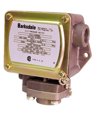 Barksdale Series P1H Dia-seal Piston Pressure Switch, Housed, Single Setpoint, 5 to 30 PSI, P1H-B30-V