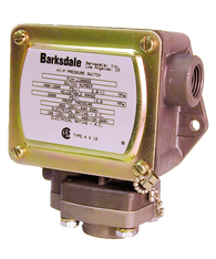 Barksdale Series P1H Dia-seal Piston Pressure Switch, Housed, Single Setpoint, 6 to 340 PSI, P1H-B340-Z1