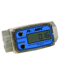 GPI Flomec 1/2" ISOF Aluminum Industrial Flow Meter, 1-10 GPM, G2A05I72XXC