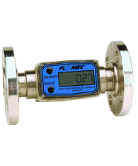 GPI Flomec 2" NPTF Stainless Steel Flange Turbine Meter With Local Display, 20 to 200 GPM, G2S20N09GMB