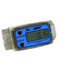 GPI Flomec 3/4" NPTF Aluminum Industrial Flow Meter, 2-20 GPM, G2A07N72XXC