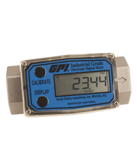 GPI Flomec 2" NPTF High Pressure Stainless Steel Industrial Flow Meter, 20-200 GPM, G2H20N19GMB