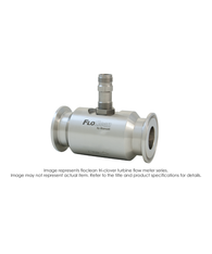 Floclean Turbine Flow Meter (No Hub), 3/4" x 3/8", 1000 PSI, 0.6-3 GPM, B161212 NEMA 6 Less Zener Pickup B16N-003A-7BA