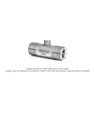 1200 Turbine Flow Meter, Meter Only (No Pickup), 1/4", 4000 PSI, 0.25-2.5 GPM B121227