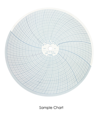 Partlow Circular Chart, 0-2500, 7 Day, 25 divisions, Box of 100, 00213891