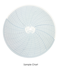 Partlow Circular Chart, -50-0, 24 Hr, .5 divisions, Box of 100, 00214748