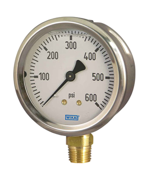 WIKA Type 213.53 Utility Pressure Gauge 0-30 in Hg Vacuum / 160 PSI 50144928