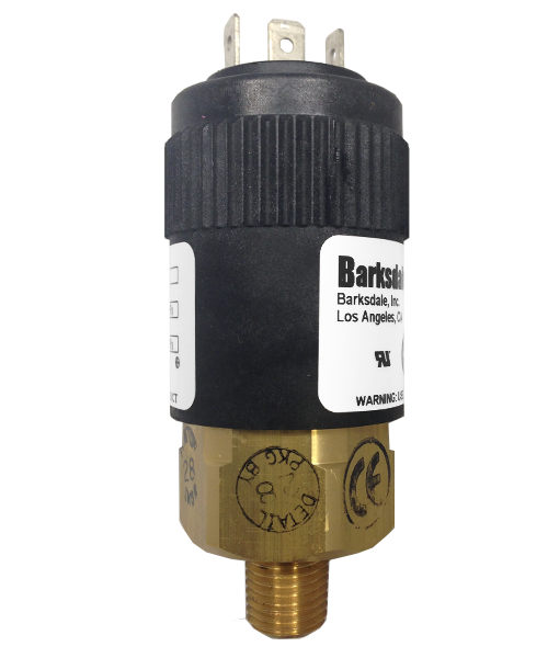 Barksdale Series 96201 Compact Pressure Switch, 2.5 to 15 PSI, 96201-BB1SST1Z1