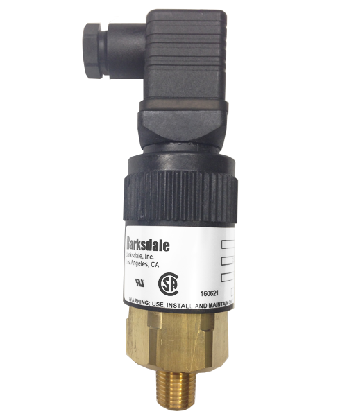 Barksdale Series 96201 Compact Pressure Switch, 1450 to 4400 PSI, 96201-BB3-T2-V