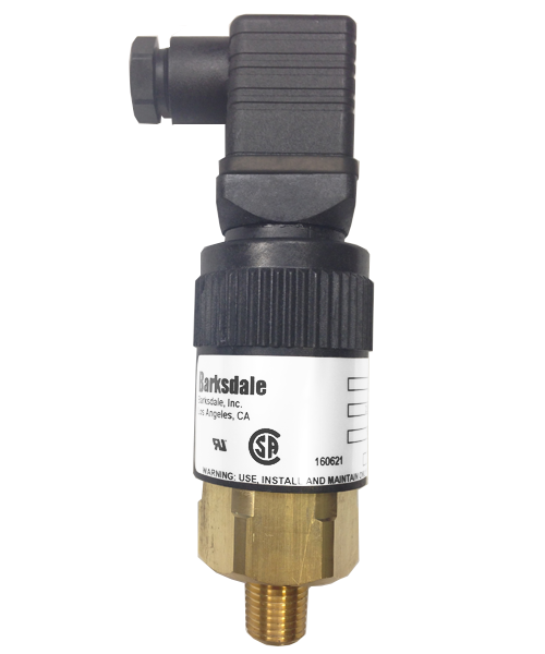 Barksdale Series 96201 Compact Pressure Switch, 300 to 3000 PSI, 96201-BB5-T2-V