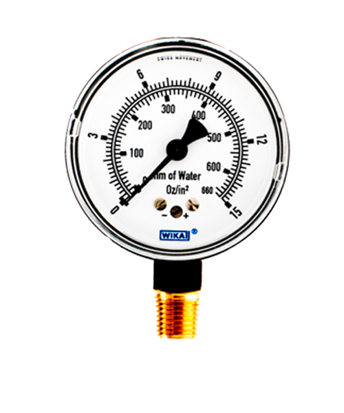 WIKA Type 611.10 Low Pressure Gauge 0-15 oz per sq in 9851780