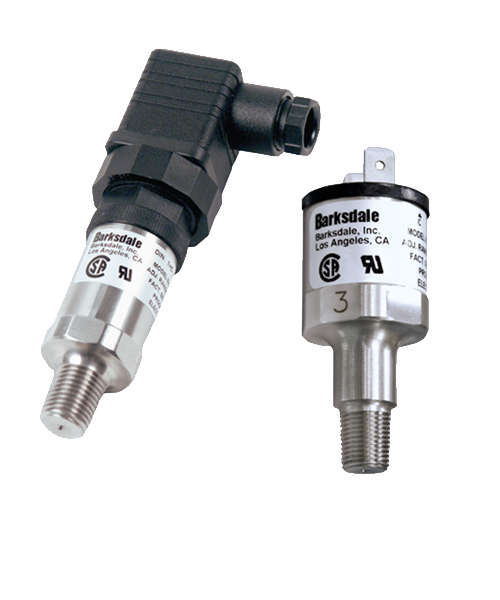 Barksdale Series 7000 Compact Pressure Switch, Single Setpoint, 150 to 1000 PSI, 724S-53-2B