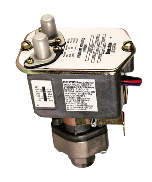 Barksdale Series C9622 Sealed Piston Pressure Switch, Housed, Dual Setpoint, 125 to 1500 PSI, C9622-2-Z1