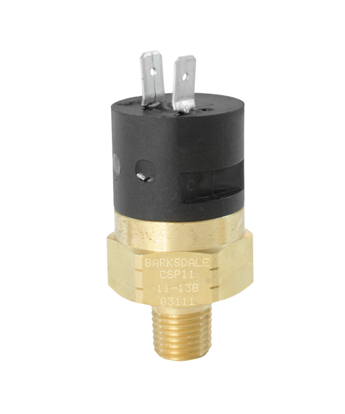 Barksdale Series CSP Compact Pressure Switch, Single Setpoint, 15 PSI Rising Factory Preset CSP2-11-23B-15R