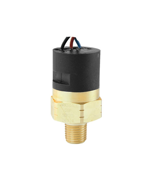 Barksdale Series CSP Compact Pressure Switch, Single Setpoint, 17 PSI Rising Factory Preset CSP2-21-21B-17R