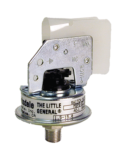 Barksdale Series MSPS Industrial Pressure Switch, Stripped, Single Setpoint, 0.5 to 5 PSI, MSPS-JJ05SS-F