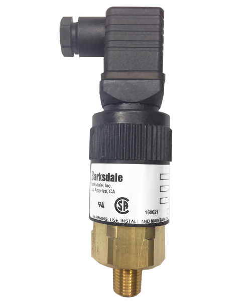 Barksdale Series 96201 Compact Pressure Switch, Single Setpoint, 1450 to 4400 PSI, T96201-BB3-T2P1Z17