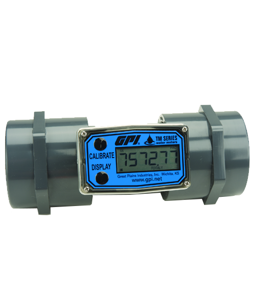 GPI Flomec 2" NPTF PVC Water Meter With Local Display, 20 to 200 GPM, TM200-N