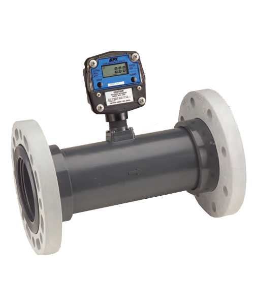 GPI Flomec 3" 150# ANSI Flange Pulse Output With Display Water Meter, 40-400 GPM, TM300FGG