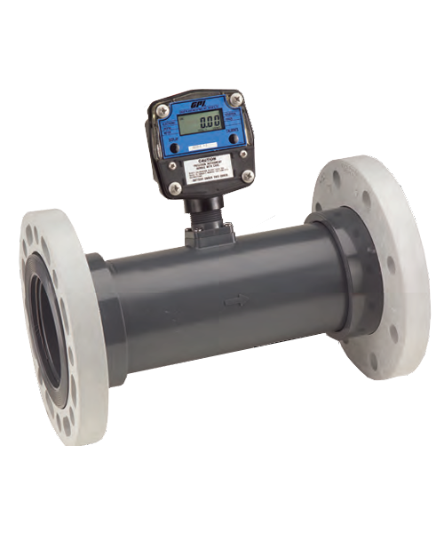 GPI Flomec 4" 150# ANSI Flange Pulse Output Without Display Water Meter, 60-600 GPM, TM400FP