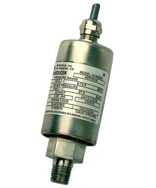 Barksdale Series 423 General Industrial Pressure Transducer, 0-100 PSIA, 423H3-04-A