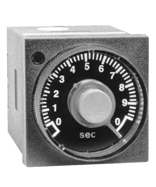 ATC 409B Series 1/16 DIN Adjustable Push Button Timer, 409B-100-F-2-X